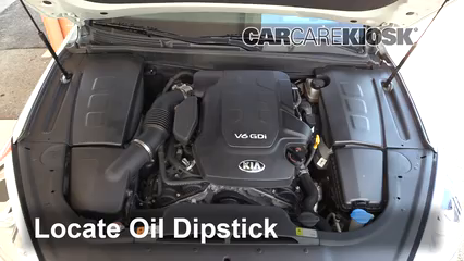 2017 Kia K900 V6 Premium 3.8L V6 Oil Check Oil Level